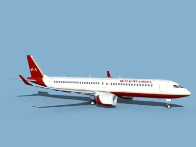 Airbus A220-300 Air Charter America 3D model