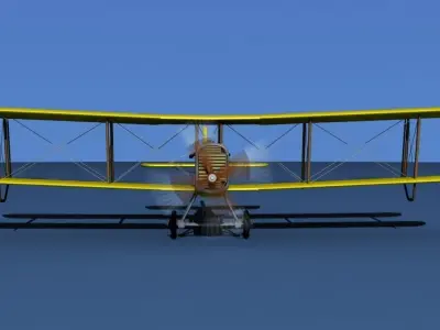 Airco DH-4 V06 Flying Circus 3D model