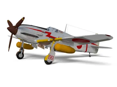 Kawasaki Ki61 hien hei tony 3D model