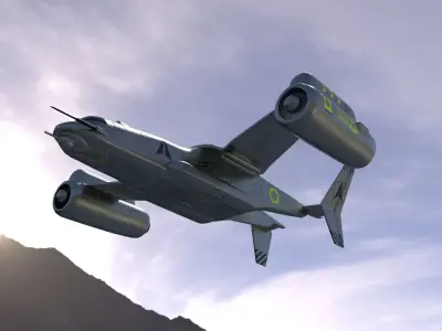 Bell Boeing v-27 macaw vtol jet 3D model
