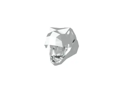 Tyrannosaurus Rex Head v1 004 Low-poly 3D model