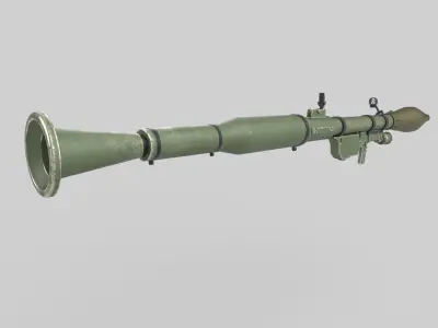 rocket launcher Low-poly 3D model