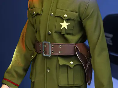 Police man Uniform 3D model