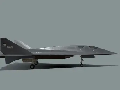 SR-91 Aurora Low-poly 3D model