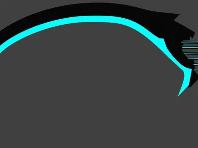 Scythe Low-poly 3D model Low-poly 3D model