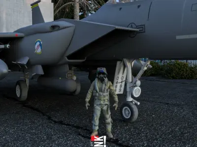 F 15 Eagle  Low-poly 3D model