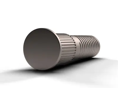 Dome Head Screw Low-poly 3D model