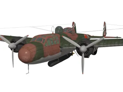 Mitsubishi G3M Nell Type22 3D model
