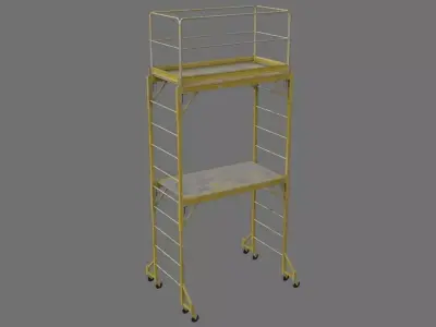 Scaffold 1C Low-poly 3D model