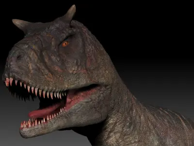 Dinosaur Carnotaurus SCULPT Project 3D model