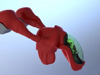 Alien Spaceship 3D model