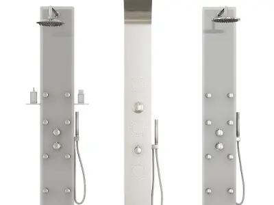 Hydromassage shower panels Ravak set 03 3D model