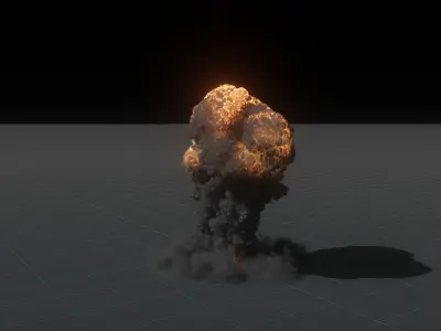 High Resolution Nuclear Blast 3D model