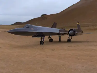 SR-71 Spyplane in 3ds and obj formats 3D model