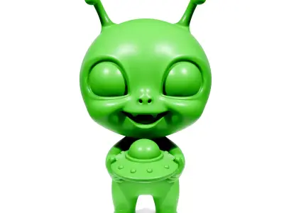 Alien baby 3D print model