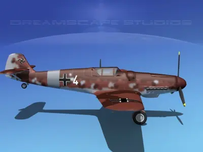 Messerschmitt BF-109 V09 3D model
