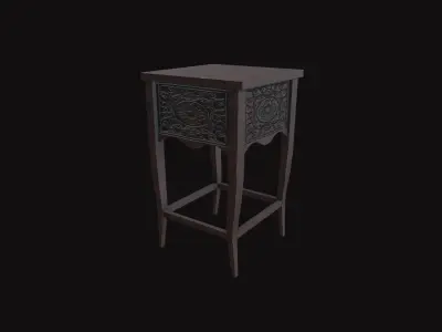 Medieval Furniture V5 Low-poly 3D model
