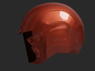 Futuristic Helmet  3D print model