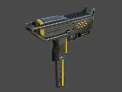Gun Bravo C1 Low-poly 3D model