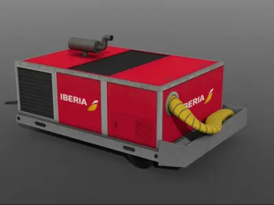 Airport - Air Conditioner Unit Low-poly 3D model