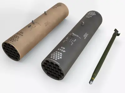 Missile Launcher M-261 Low-poly 3D model