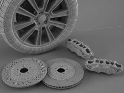 wheel GT500 5 3D model