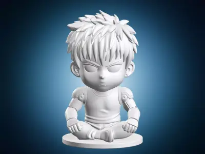 One Punch Man Miniature 3D print model