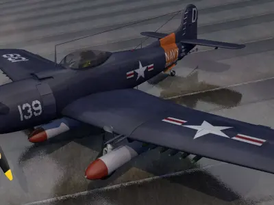 Martin AM-1 Mauler 3D model