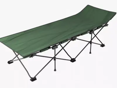 Folding Cot Green 3D model