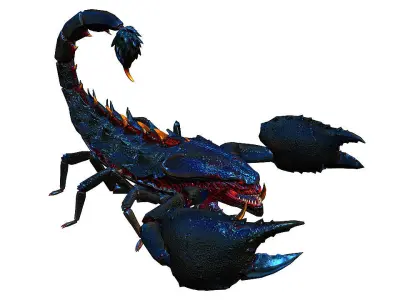Giant scorpion Low-poly 3D model
