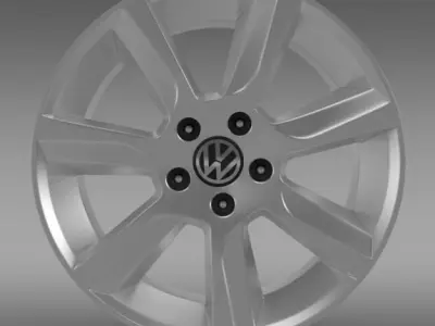 VW Polo Sedan rim 3D model