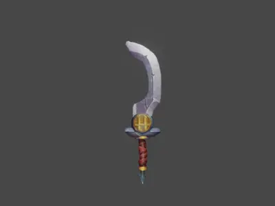 Zeloeman Sword A 22 Low-poly 3D model