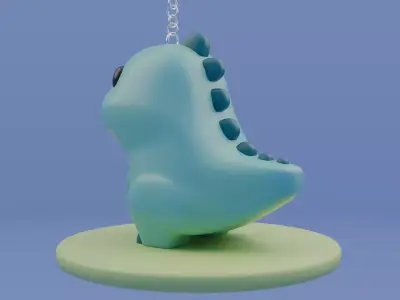 Cute Dino 3D Toy 3D model