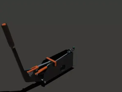 gydro Hand Brake Low-poly 3D model