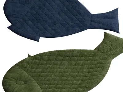 Fish rug for kids 3D model