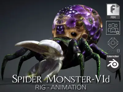 Spider Monster-V1d 3D model