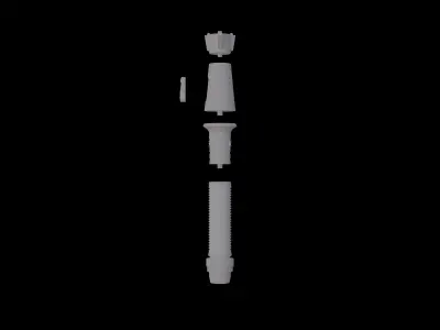 Baylan Skoll Lightsaber 3D print model