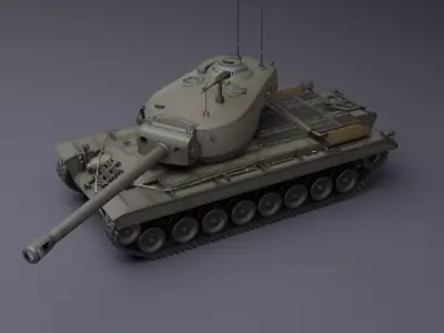T30 American Heavy tank 3D model