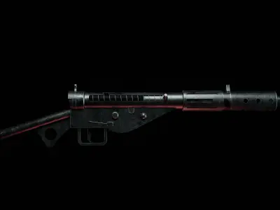 Sten MKII Free low-poly 3D model