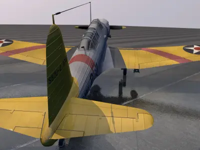 Vought SB2U Vindicator 3D model