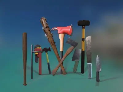 Survival Melee Weapons Vol 1  3D model