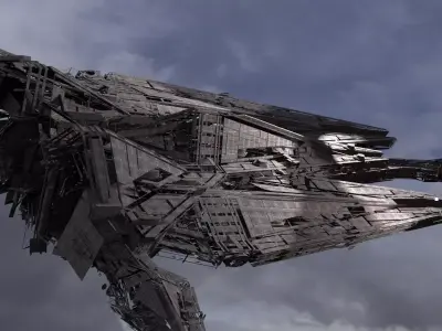 Dreadnaught Ship Wreck 15 3D model