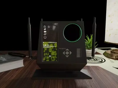 Smart Wi-Fi router 3D model