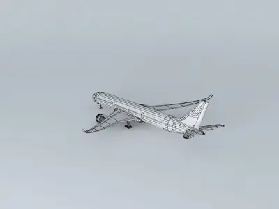 Template Airbus A350900XWB Free 3D model
