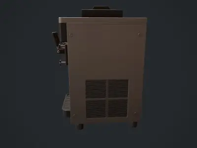 Ice Cream Machine Soft Serve Low-poly 3D model