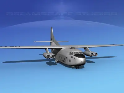 Fairchild C-123A Provider 3D model