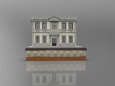 Old Istanbul City Building Series Building 002 3D model