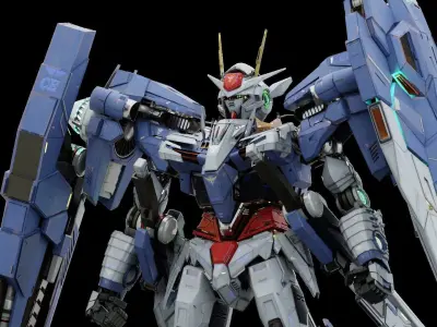 GN-0000GNHW7SG 00 Gundam Seven SwordG 3D 3D model