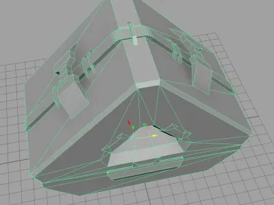 Sci fi device - Game Ready - Cyberpunk Low-poly 3D model