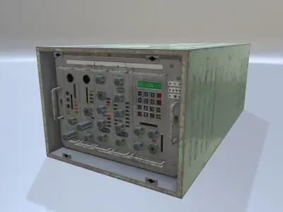Radio unit 1 Low-poly 3D model